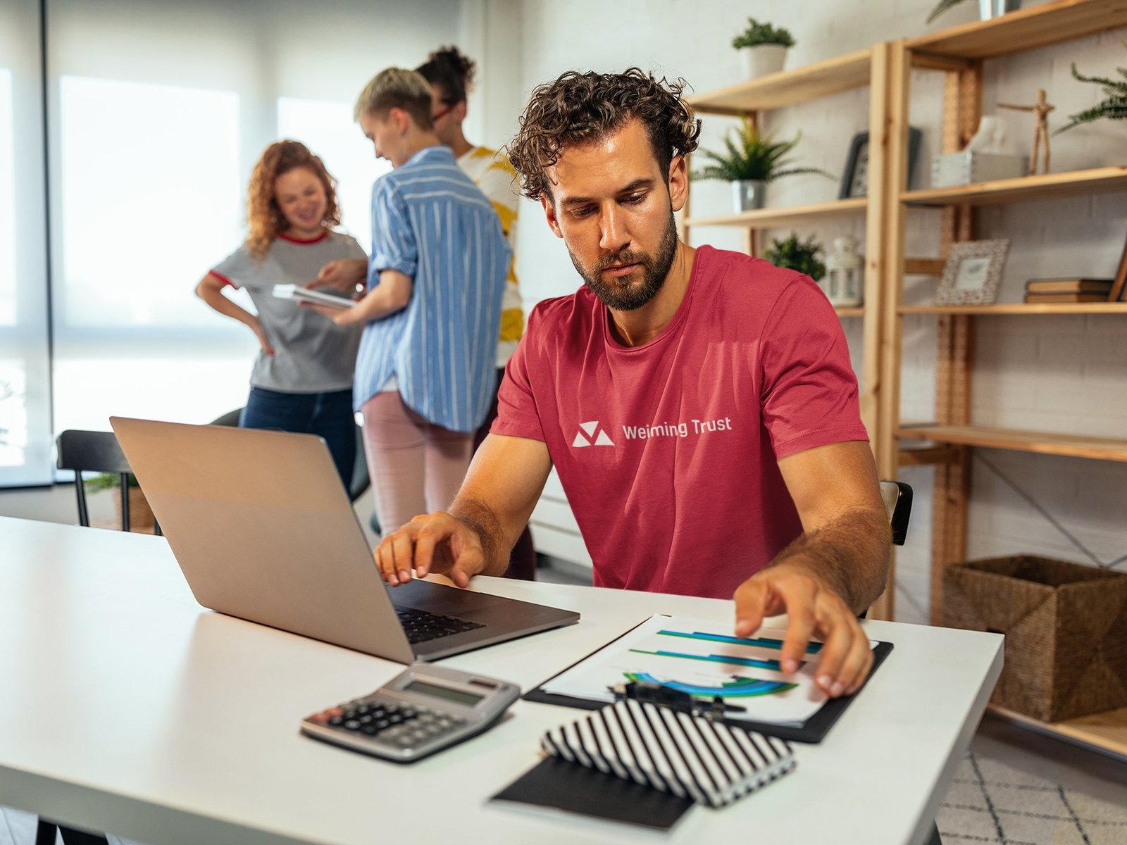 A couple getting ready to paint a room in their new home.